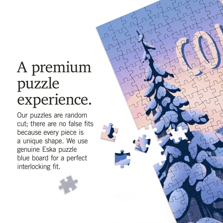 Vail, Colorado, Ski for Miles, Skiing, Jigsaw Puzzle Puzzle Lantern Press 