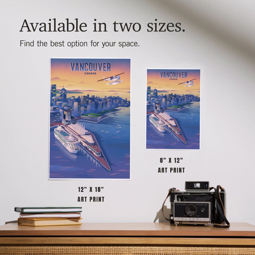 Vancouver, Canada, Canada Place, Lithograph, Art & Giclee Prints Art Lantern Press 