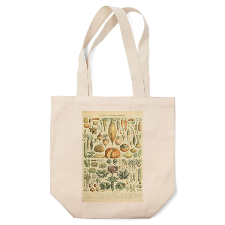Vegetables, A, Vintage Bookplate, Adolphe Millot Artwork, Tote Bag Totes Lantern Press 