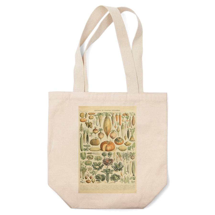 Vegetables, A, Vintage Bookplate, Adolphe Millot Artwork, Tote Bag Totes Lantern Press 