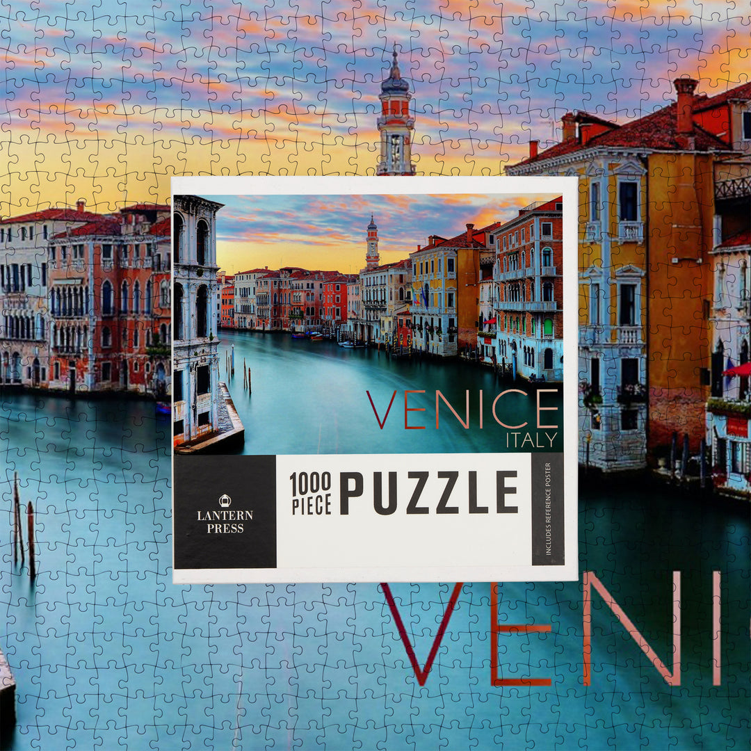 Venice, Italy, Canal View, Jigsaw Puzzle Puzzle Lantern Press 