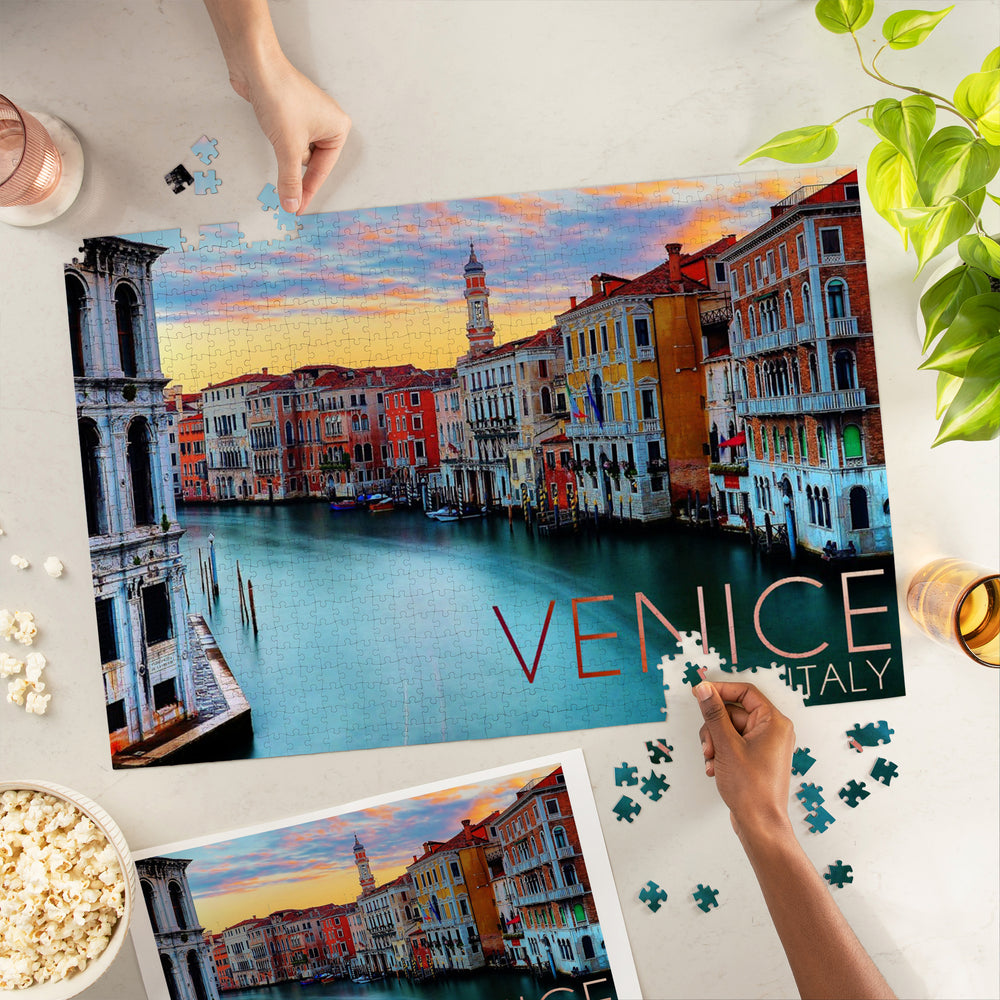 Venice, Italy, Canal View, Jigsaw Puzzle Puzzle Lantern Press 