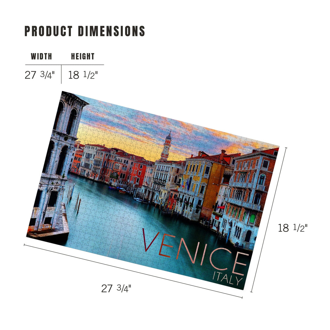 Venice, Italy, Canal View, Jigsaw Puzzle Puzzle Lantern Press 