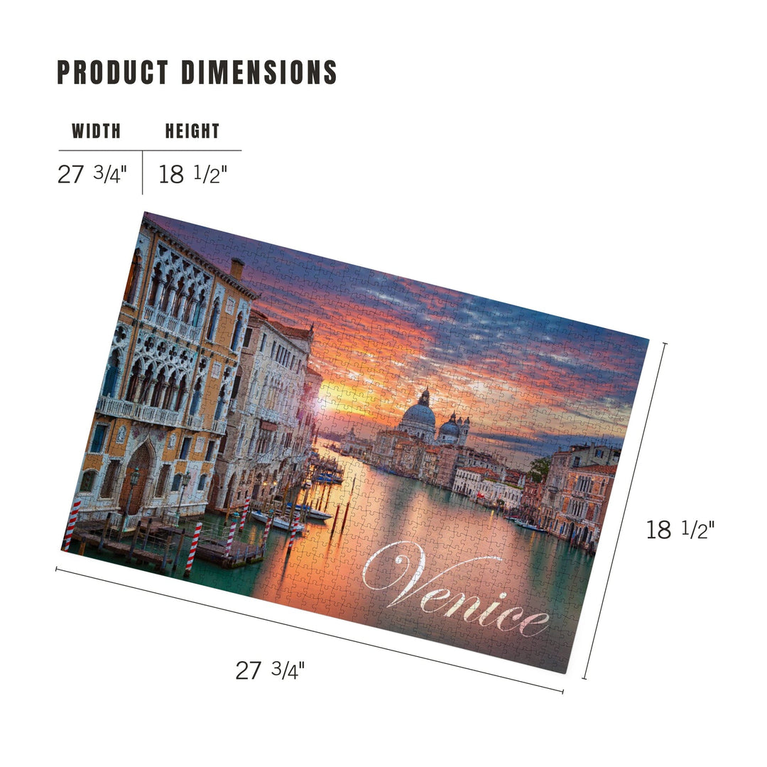 Venice, Italy, Sunrise, Jigsaw Puzzle Puzzle Lantern Press 