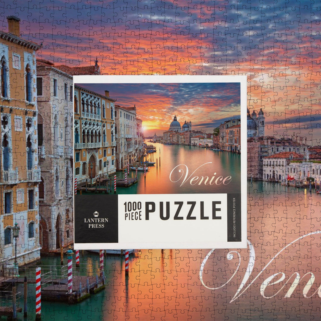 Venice, Italy, Sunrise, Jigsaw Puzzle Puzzle Lantern Press 