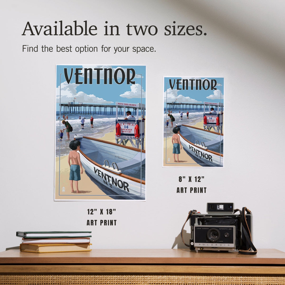 Ventnor, New Jersey, Lifeguard Stand, Art & Giclee Prints Art Lantern Press 