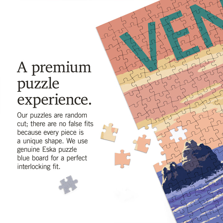 Ventura, California, Woody On The Beach, Jigsaw Puzzle Puzzle Lantern Press 