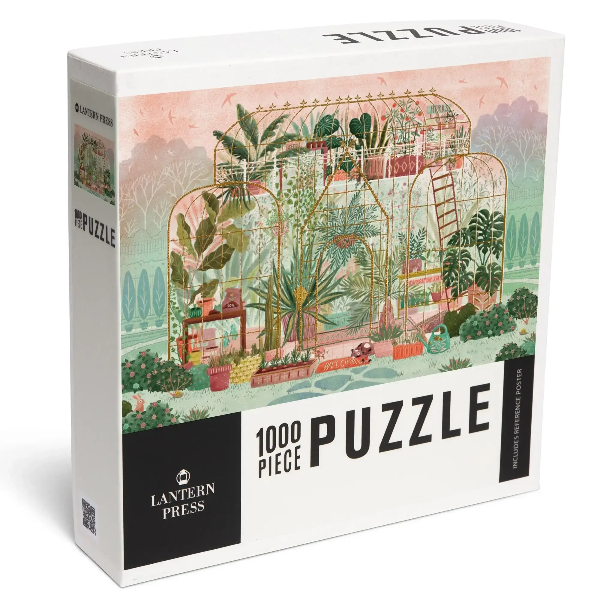 Verdant Greenhouse, 1000 piece jigsaw puzzle – Lantern Press