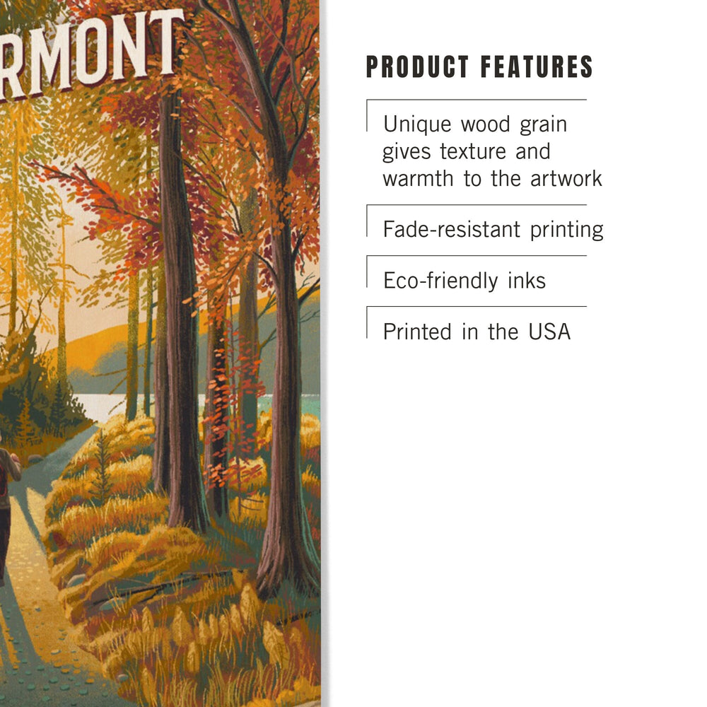 Vermont, Walk in the Woods, Day Hike, Wood Signs and Postcards Wood Lantern Press 