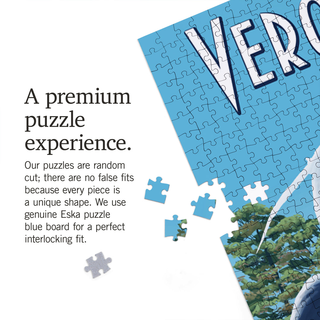 Vero Beach, Florida, Blue Heron, Jigsaw Puzzle Puzzle Lantern Press 