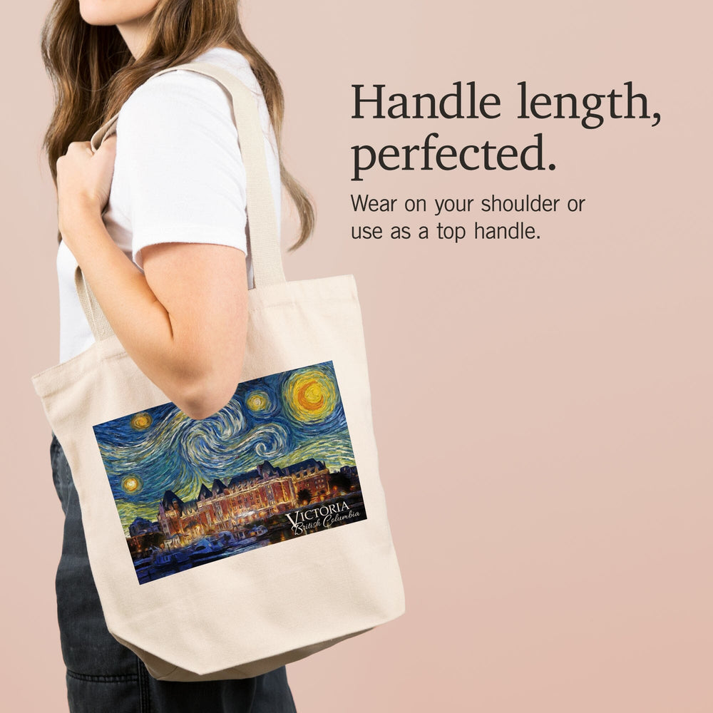 Victoria, BC, Starry Night, Tote Bag Totes Lantern Press 