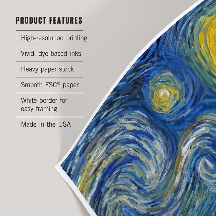 Vineyard, Starry Night, Art & Giclee Prints Art Lantern Press 