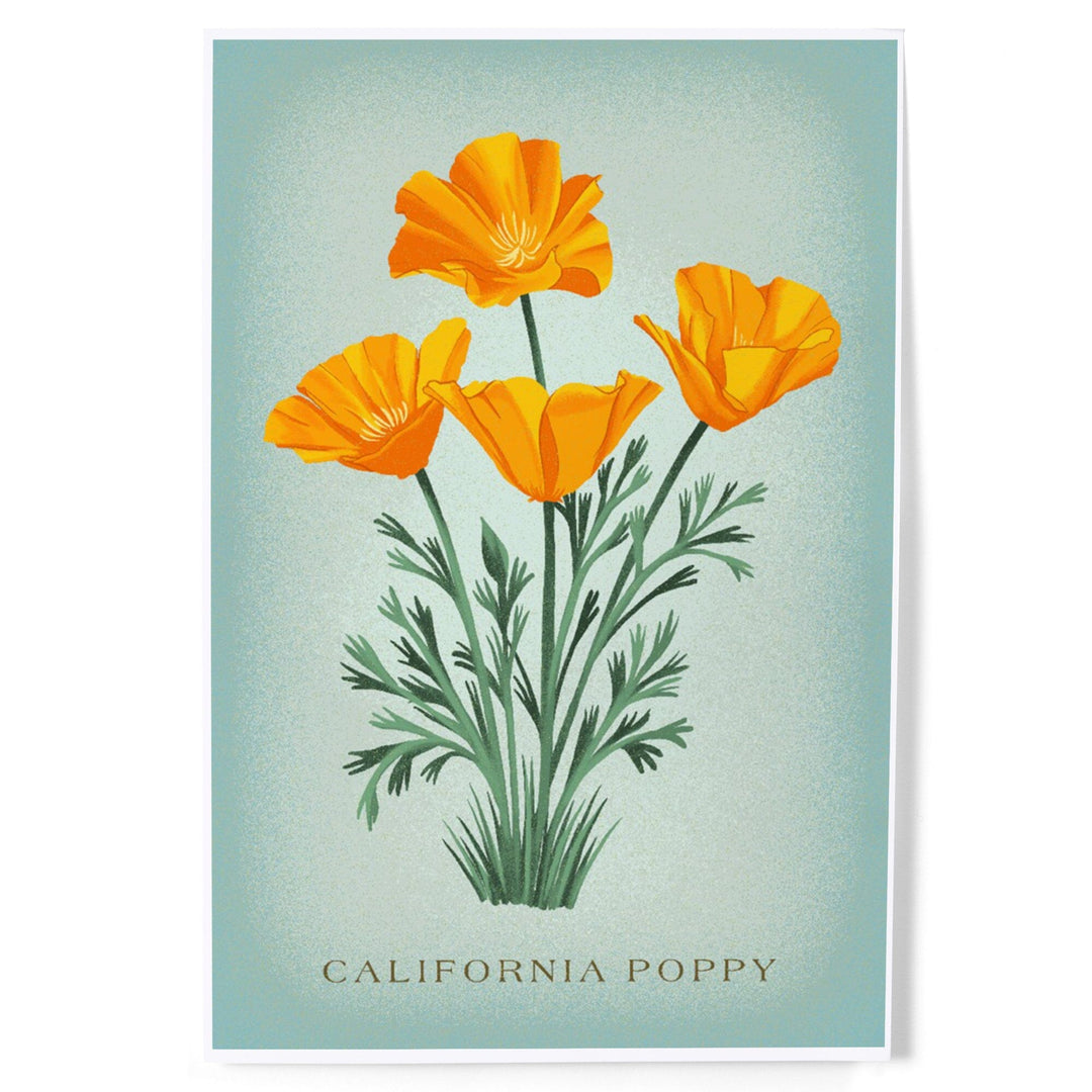 Vintage Flora, California Poppy, Art & Giclee Prints Art Lantern Press 