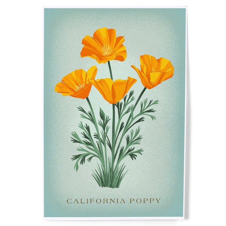 Vintage Flora, California Poppy, Art & Giclee Prints Art Lantern Press 