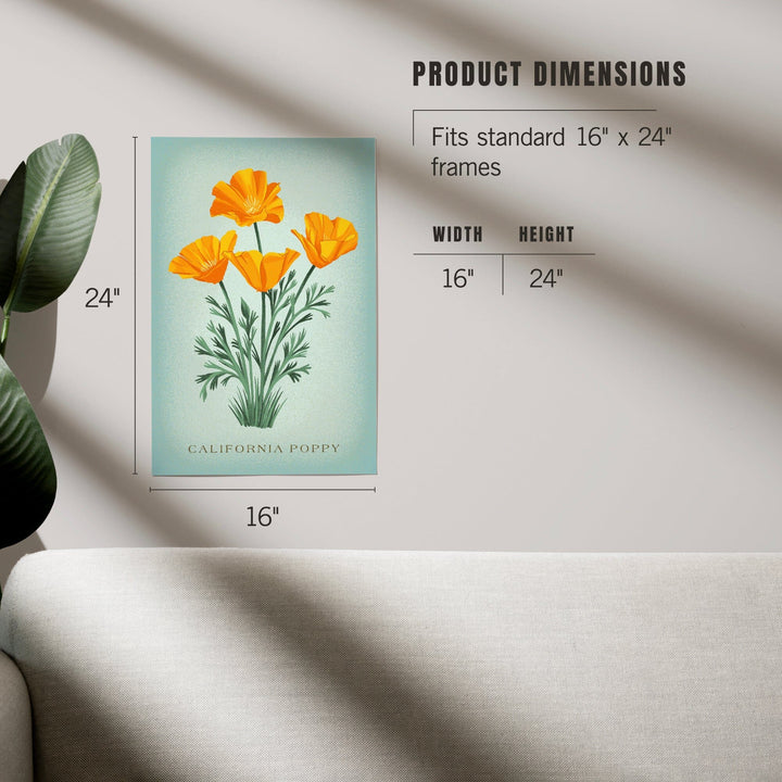 Vintage Flora, California Poppy, Art & Giclee Prints Art Lantern Press 