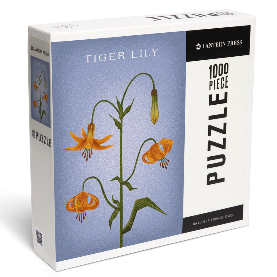 Vintage Flora, Tiger Lily, Jigsaw Puzzle Puzzle Lantern Press 