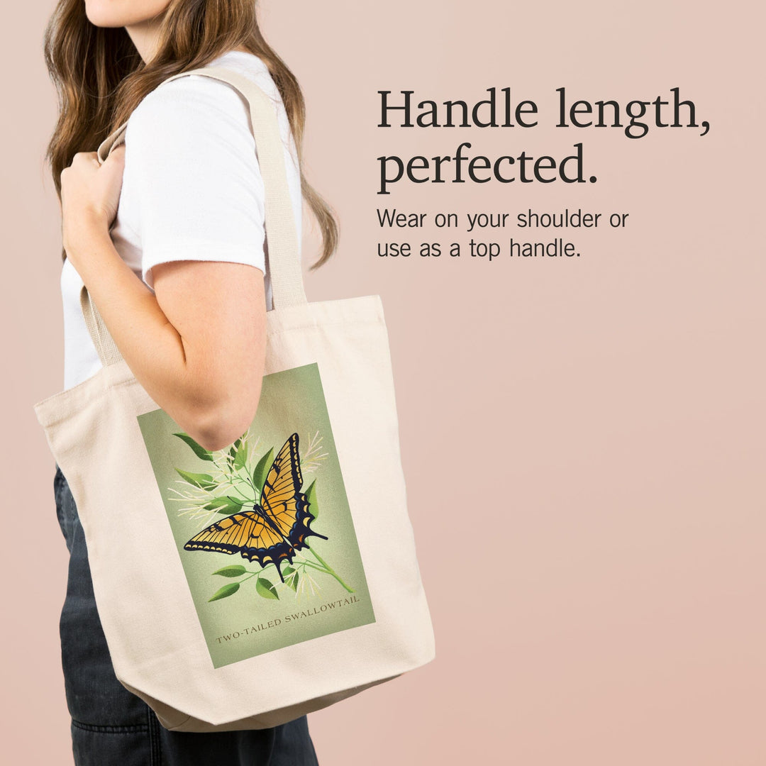 Vintage Flora, Two-Tailed Swallowtail, Tote Bag Totes Lantern Press 