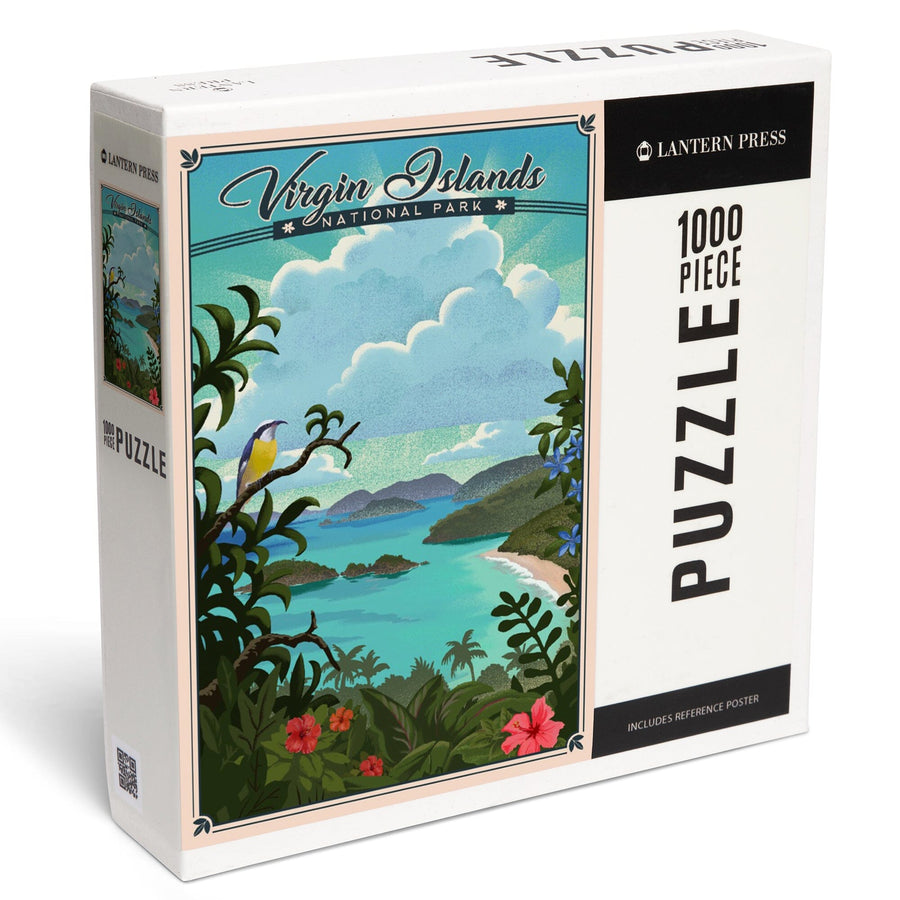 Virgin Islands National Park, Lithograph, Jigsaw Puzzle Puzzle Lantern Press 