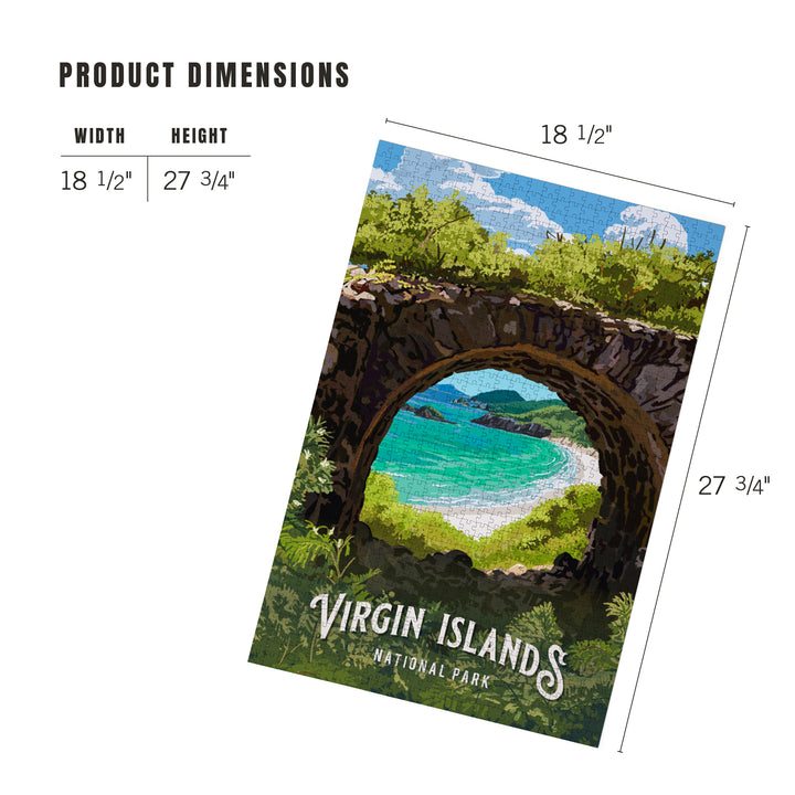 Virgin Islands National Park, U.S. Virgin Islands, Painterly National Park Series, Jigsaw Puzzle Puzzle Lantern Press 