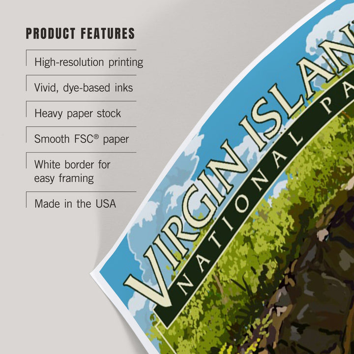 Virgin Islands National Park, US Virgin Islands, View from Ruins, Art & Giclee Prints Art Lantern Press 