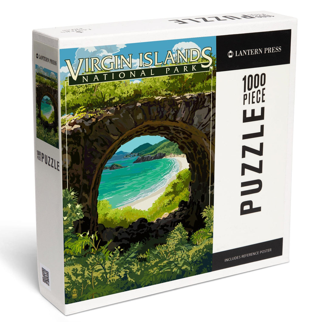 Virgin Islands National Park, US Virgin Islands, View from Ruins, Jigsaw Puzzle Puzzle Lantern Press 