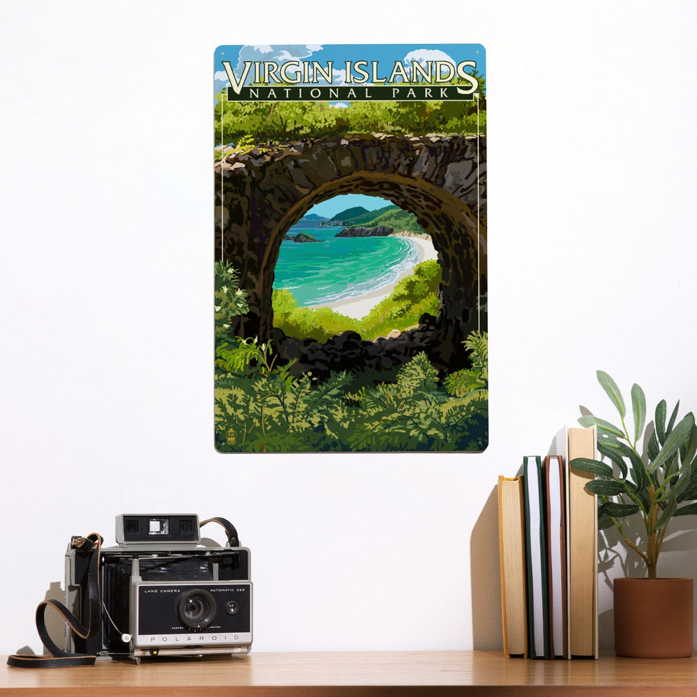 Virgin Islands National Park, US Virgin Islands, View from Ruins, Metal Signs Metal Lantern Press 