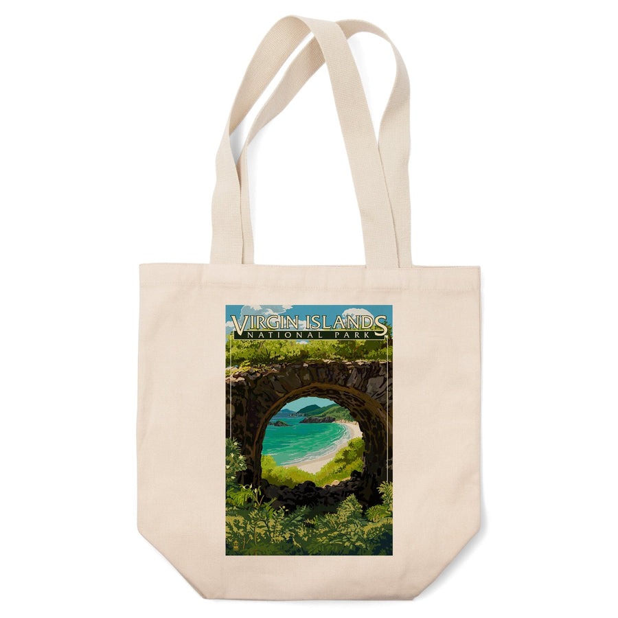 Virgin Islands National Park, US Virgin Islands, View from Ruins, Tote Bag Totes Lantern Press 