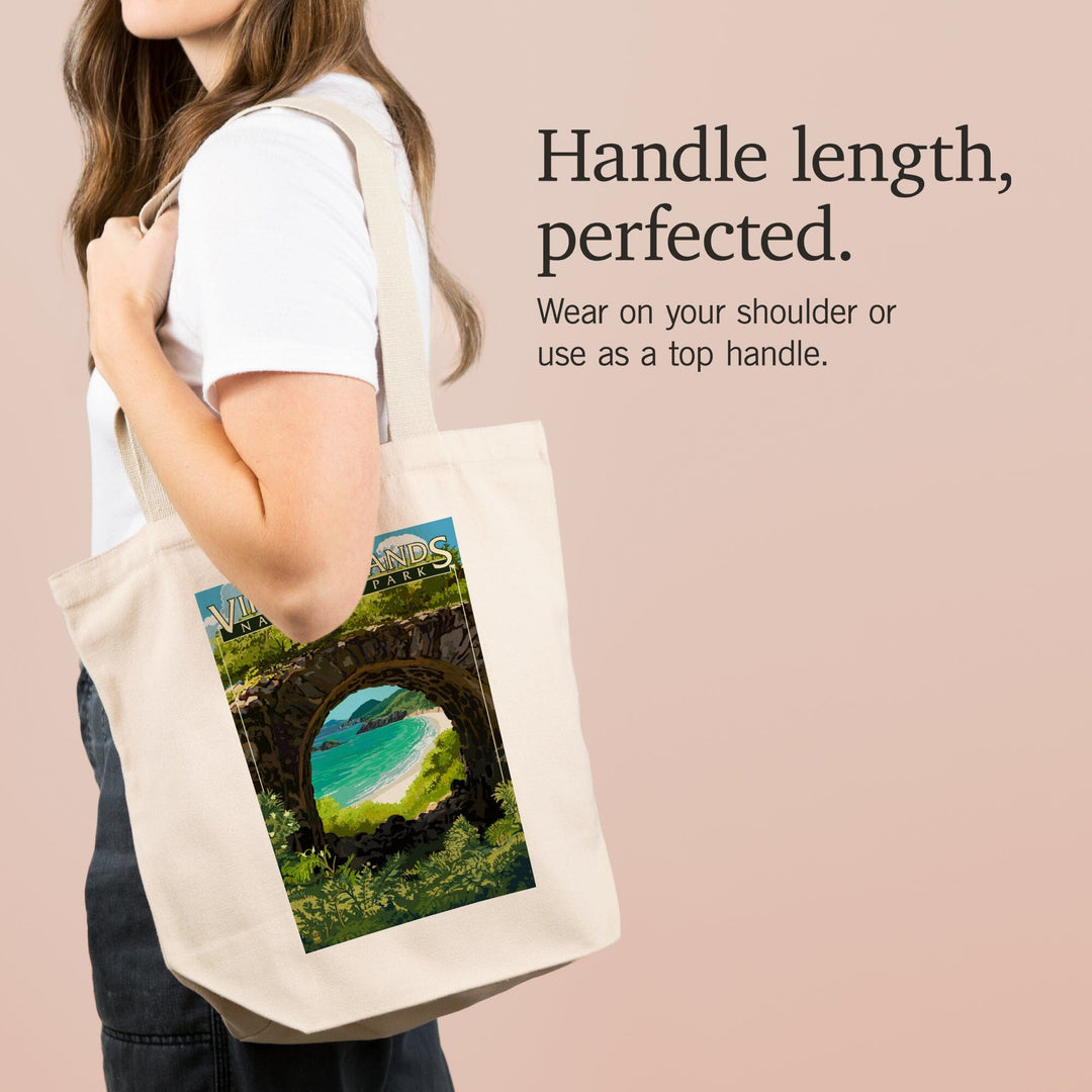 Virgin Islands National Park, US Virgin Islands, View from Ruins, Tote Bag Totes Lantern Press 