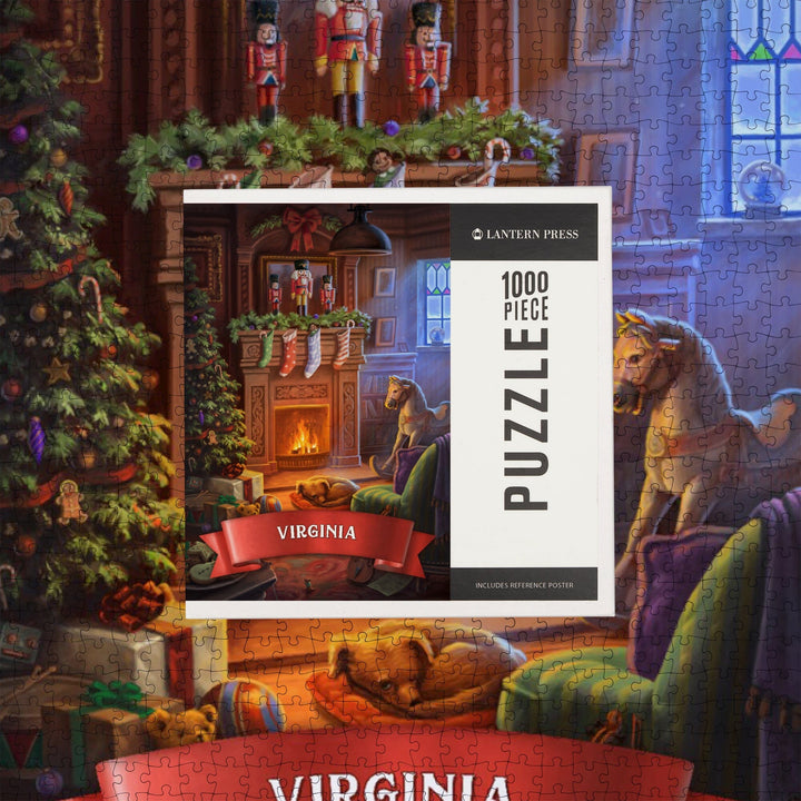 Virginia, Christmas Morning, Jigsaw Puzzle Puzzle Lantern Press 