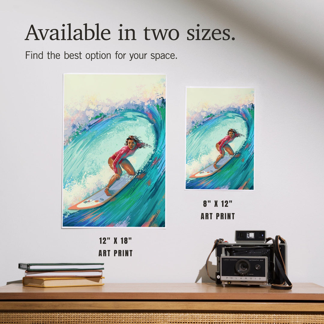 Vitamin Sea, Coastal Series, Surfer Girl,, Art & Giclee Prints Art Lantern Press 