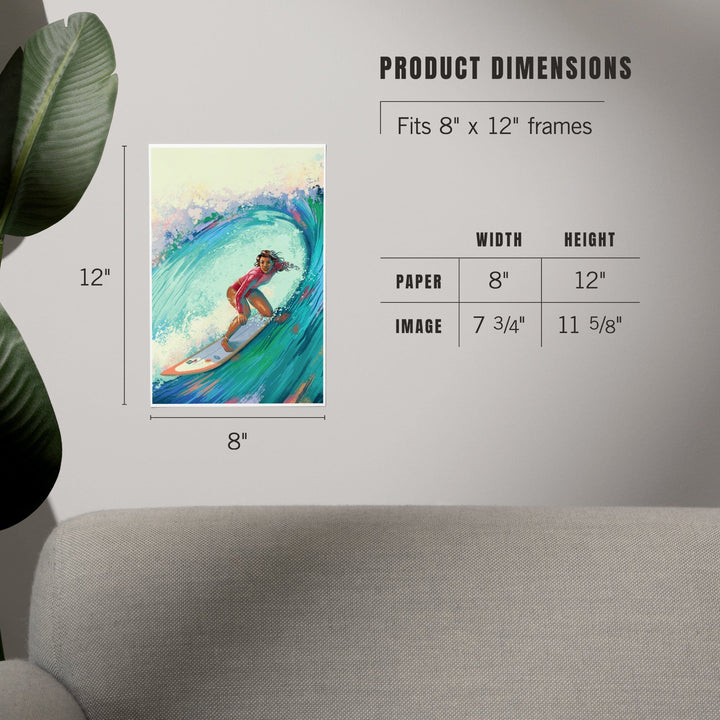 Vitamin Sea, Coastal Series, Surfer Girl,, Art & Giclee Prints Art Lantern Press 