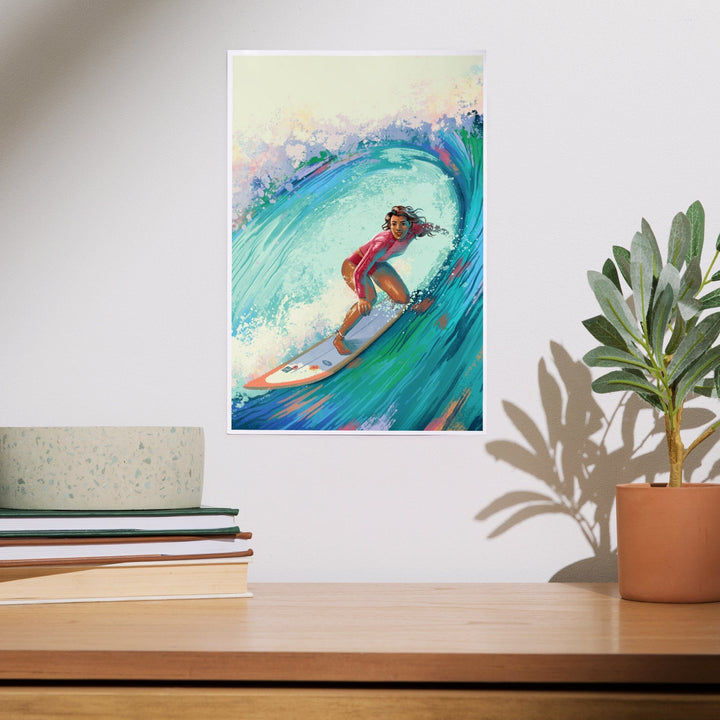 Vitamin Sea, Coastal Series, Surfer Girl,, Art & Giclee Prints Art Lantern Press 