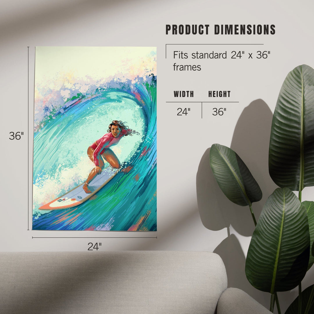 Vitamin Sea, Coastal Series, Surfer Girl,, Art & Giclee Prints Art Lantern Press 