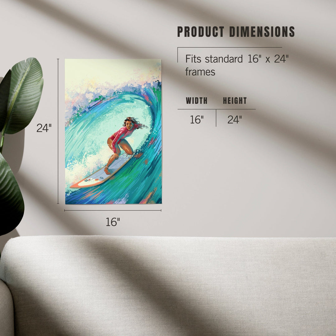 Vitamin Sea, Coastal Series, Surfer Girl,, Art & Giclee Prints Art Lantern Press 