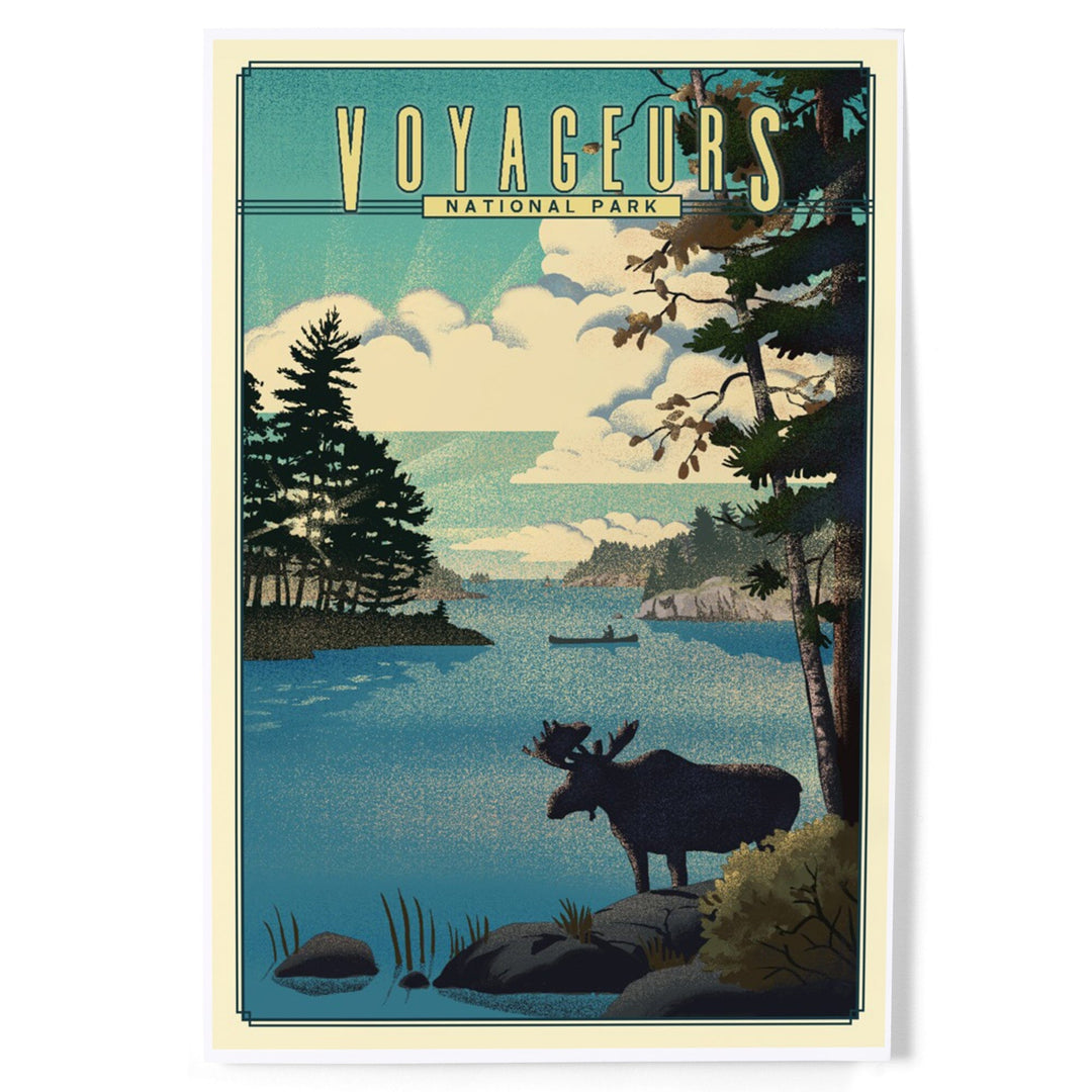 Voyageurs National Park, Minnesota, Lithograph National Park Series, Art & Giclee Prints Art Lantern Press 