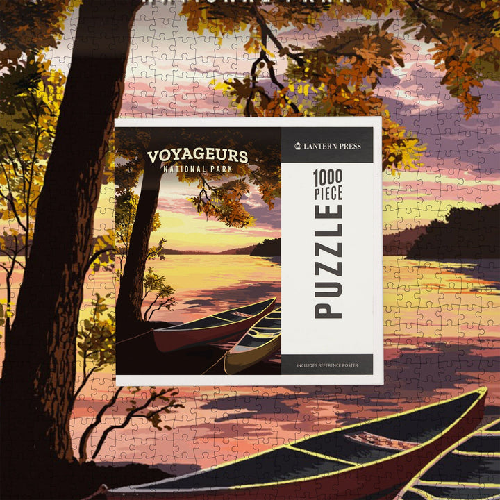 Voyageurs National Park, Minnesota, Painterly National Park Series, Jigsaw Puzzle Puzzle Lantern Press 