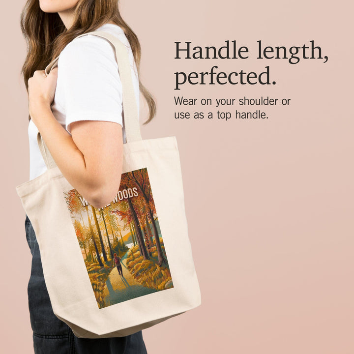 Walk in the Woods, Day Hike, Tote Bag Totes Lantern Press 