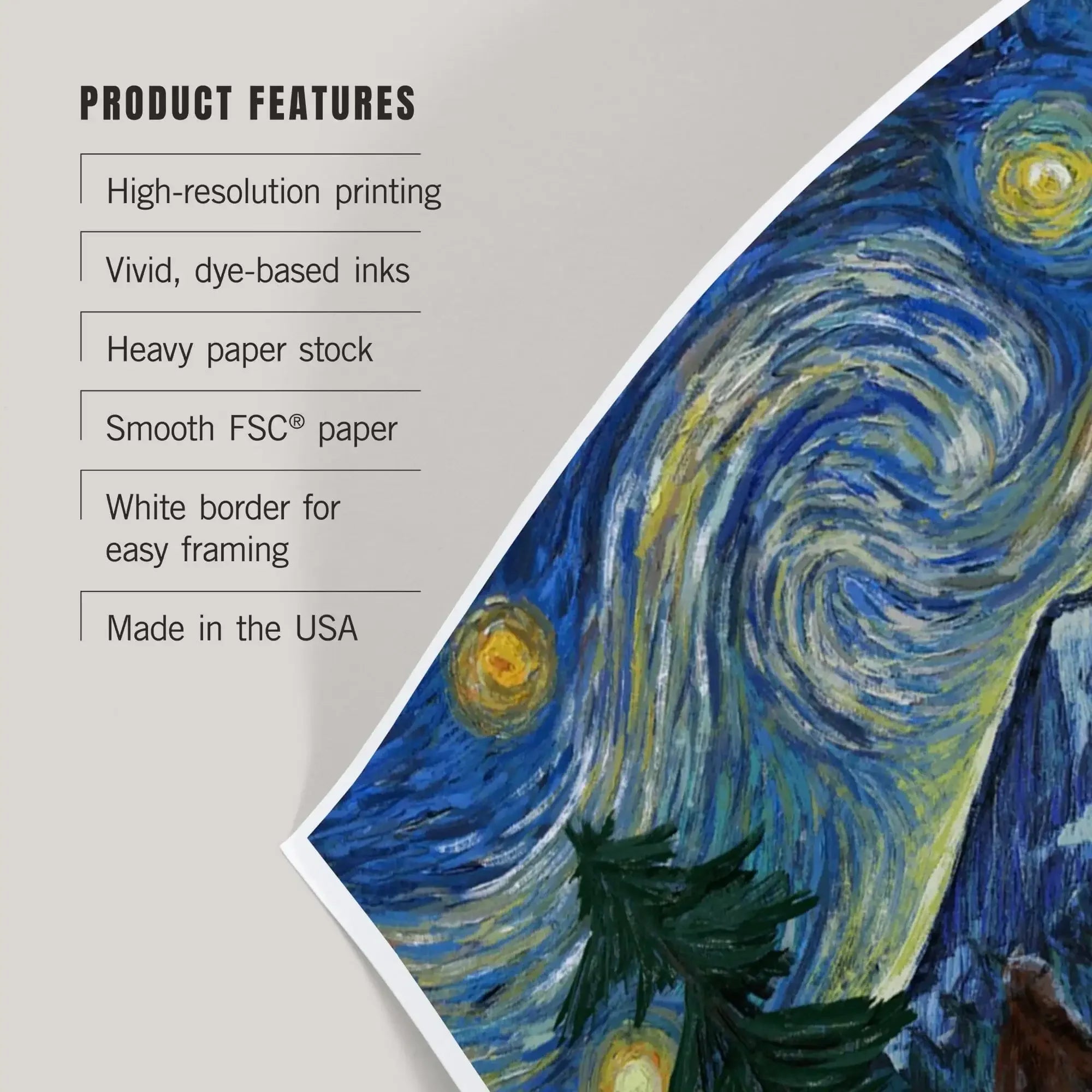 Wallowa Lake, Oregon, Columbia River, Bigfoot, Starry Night art