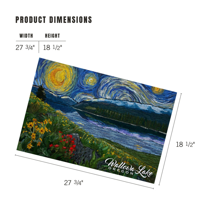 Wallowa Lake, Oregon, Starry Night, Jigsaw Puzzle Puzzle Lantern Press 