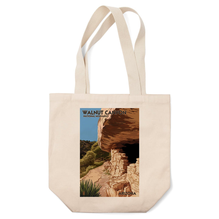 Walnut Canyon National Monument, Arizona, Lantern Press Artwork, Tote Bag Totes Lantern Press 
