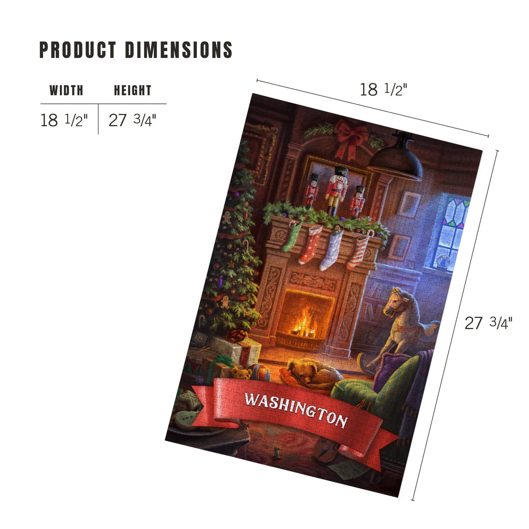 Washington, Christmas Morning, Jigsaw Puzzle Puzzle Lantern Press 