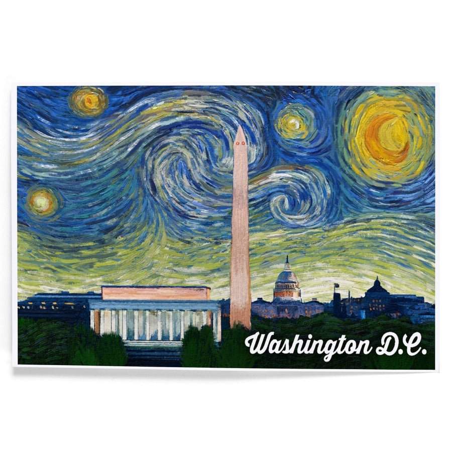 Washington DC, Starry Night Series, Art & Giclee Prints Art Lantern Press 