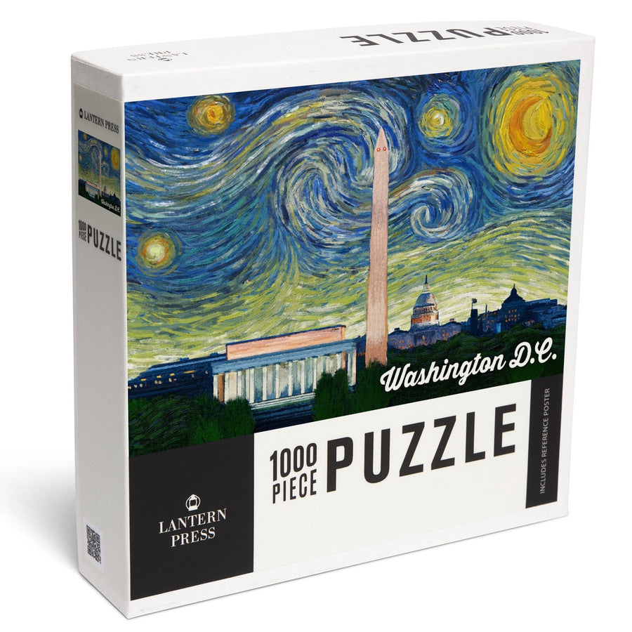 Washington DC, Starry Night Series, Jigsaw Puzzle Puzzle Lantern Press 