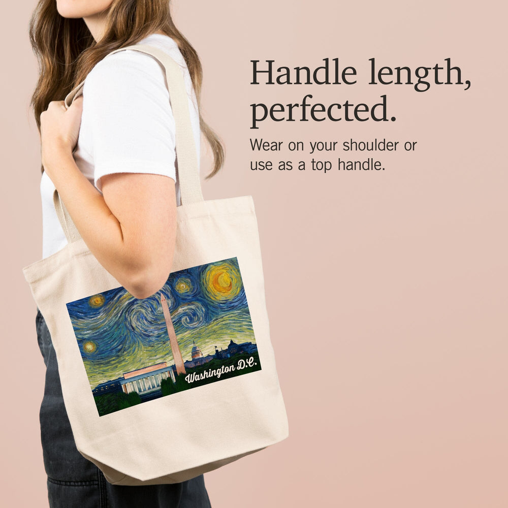 Washington DC, Starry Night Series, Tote Bag Totes Lantern Press 