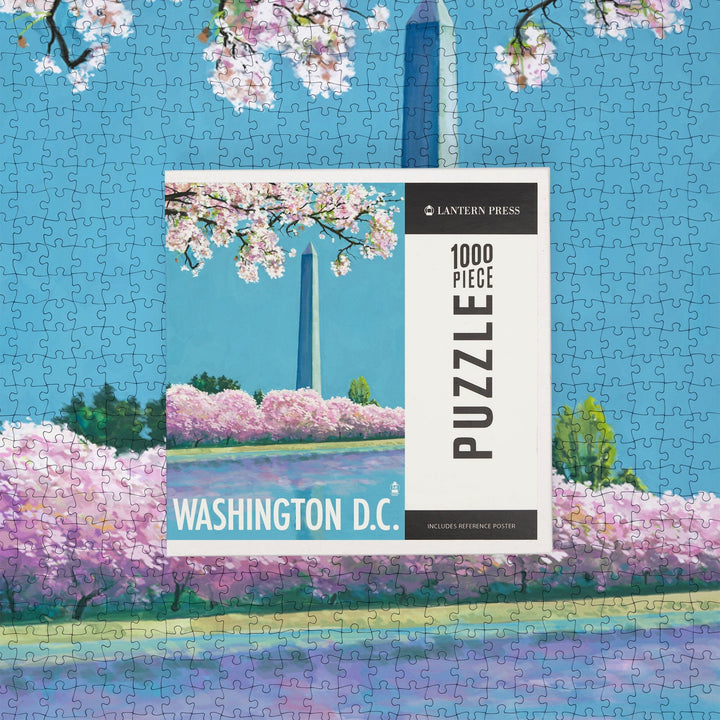 Washington DC, Washington Monument, Jigsaw Puzzle Puzzle Lantern Press 