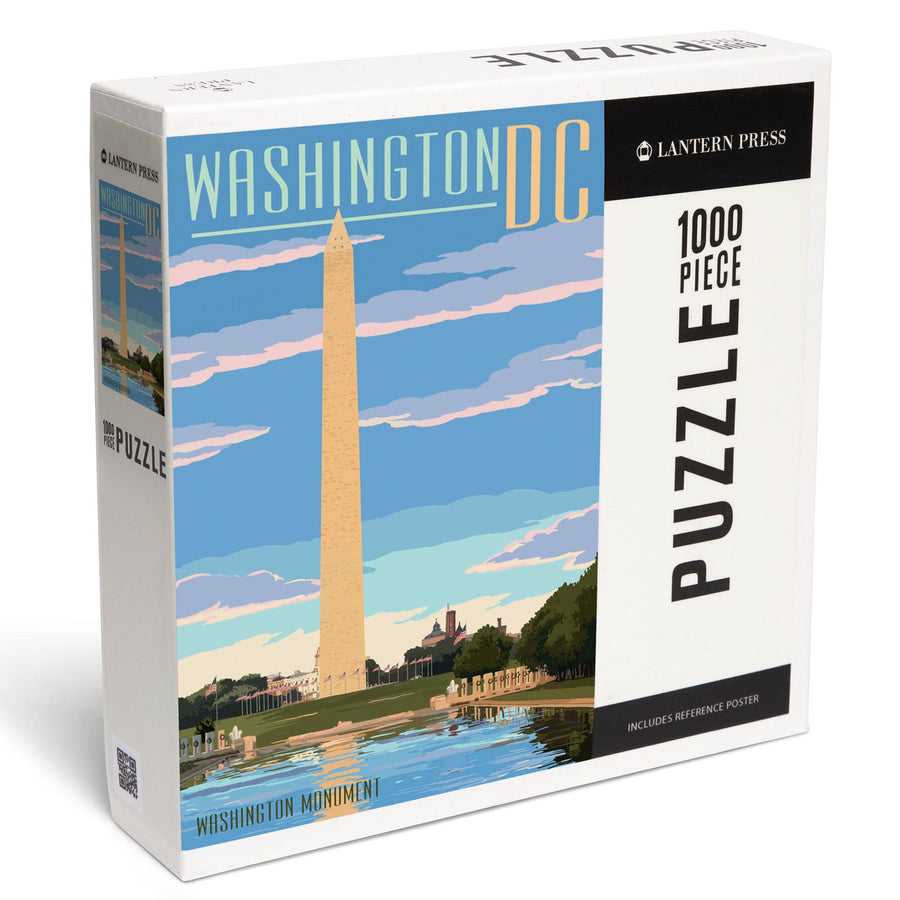 Washington, DC, Washington Monument Scene, Jigsaw Puzzle Puzzle Lantern Press 