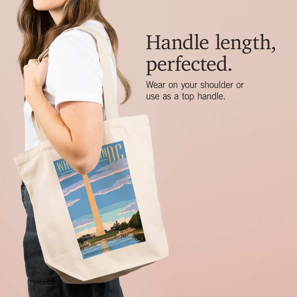 Washington, DC, Washington Monument Scene, Tote Bag Totes Lantern Press 
