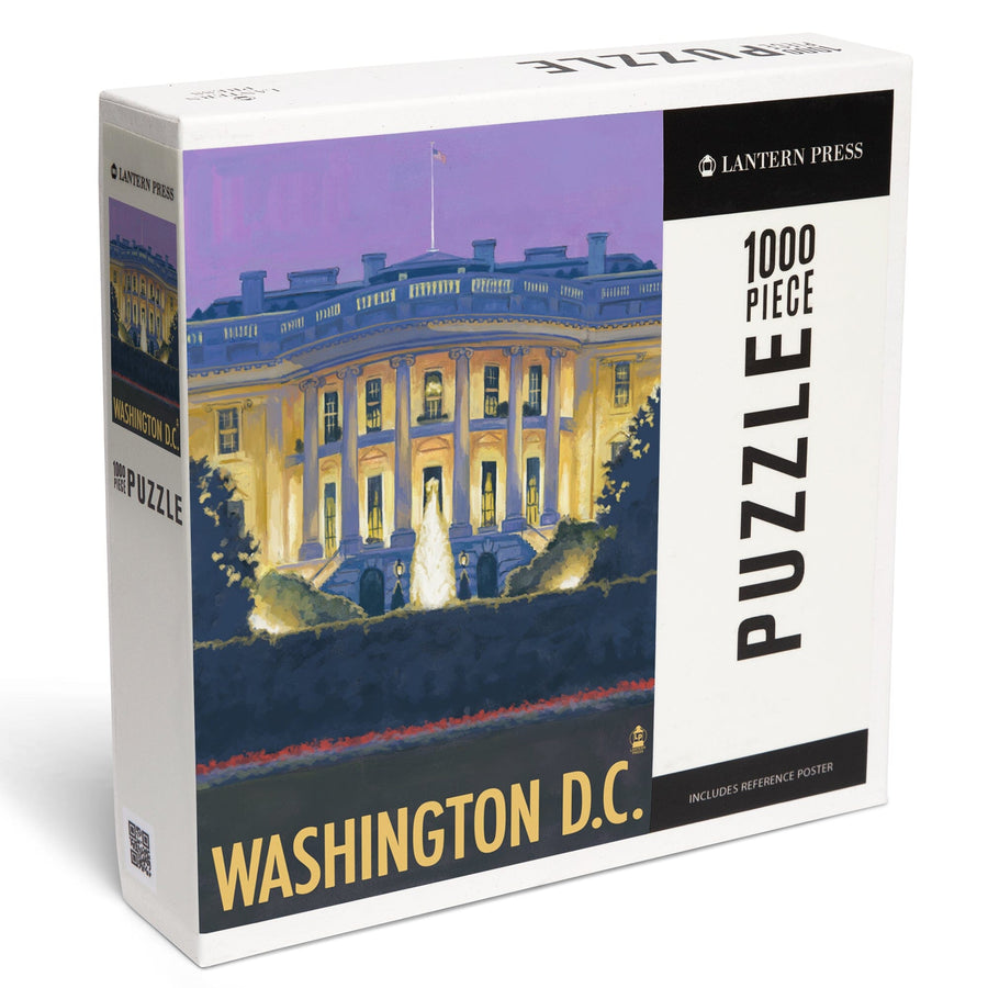 Washington DC, White House, Jigsaw Puzzle Puzzle Lantern Press 