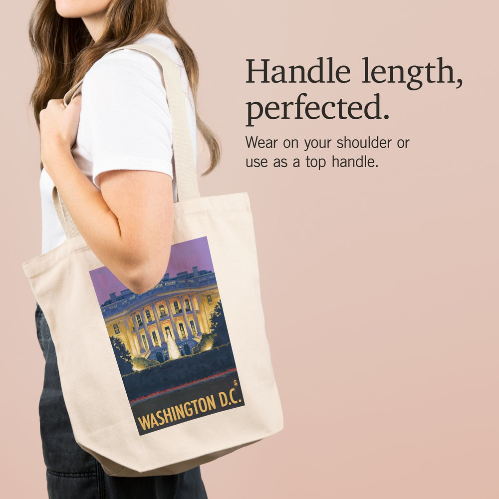 Washington DC, White House, Tote Bag Totes Lantern Press 