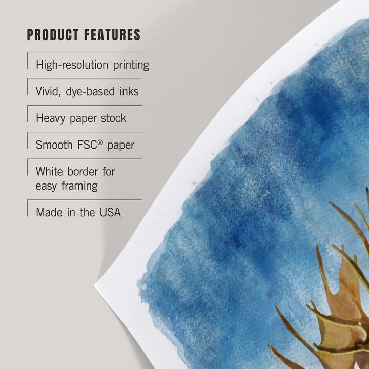 Watercolor Study, Moose, Art & Giclee Prints Art Lantern Press 